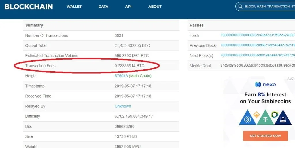 Bitcoin Transaction Fee