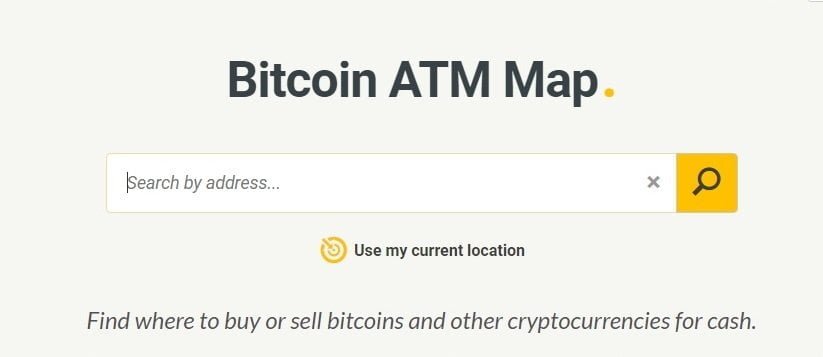 Bitcoin ATM Search on Coin ATM Radar