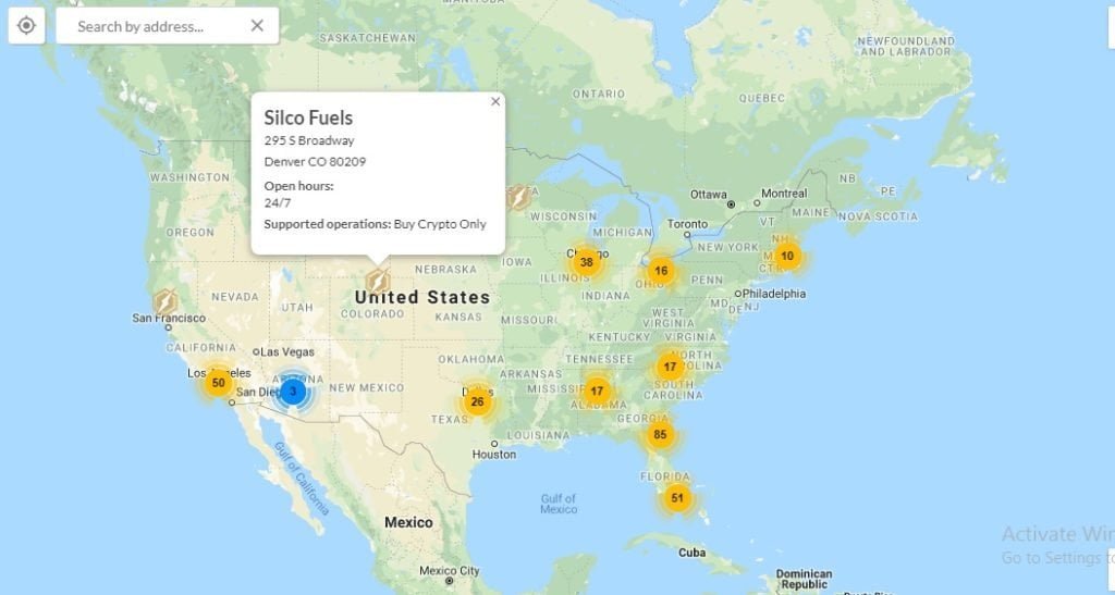 Bitcoin ATMs in the US 