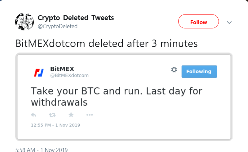Bitmex Twitter Hacked User Funds are Safe 1 bitmex twitter hacked