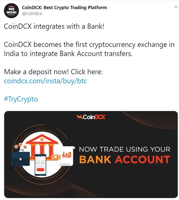 crypto currency exchanges bank transfers