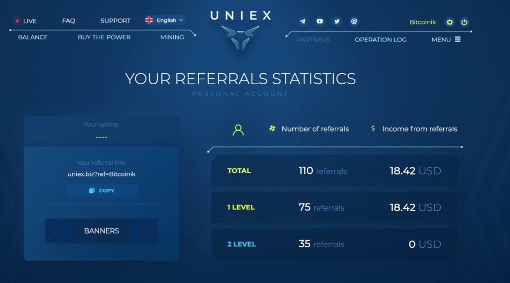 uniex.biz referral 