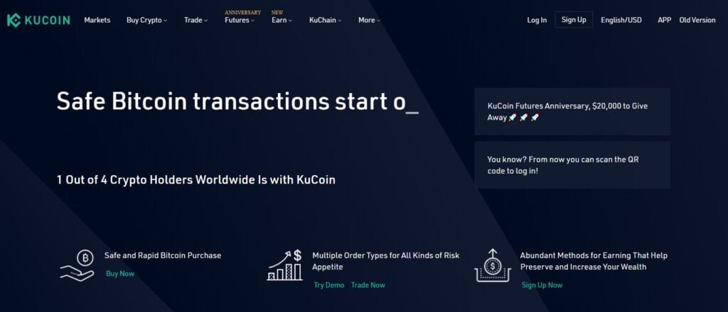 kucoin best cryptocurrency exchange 2020