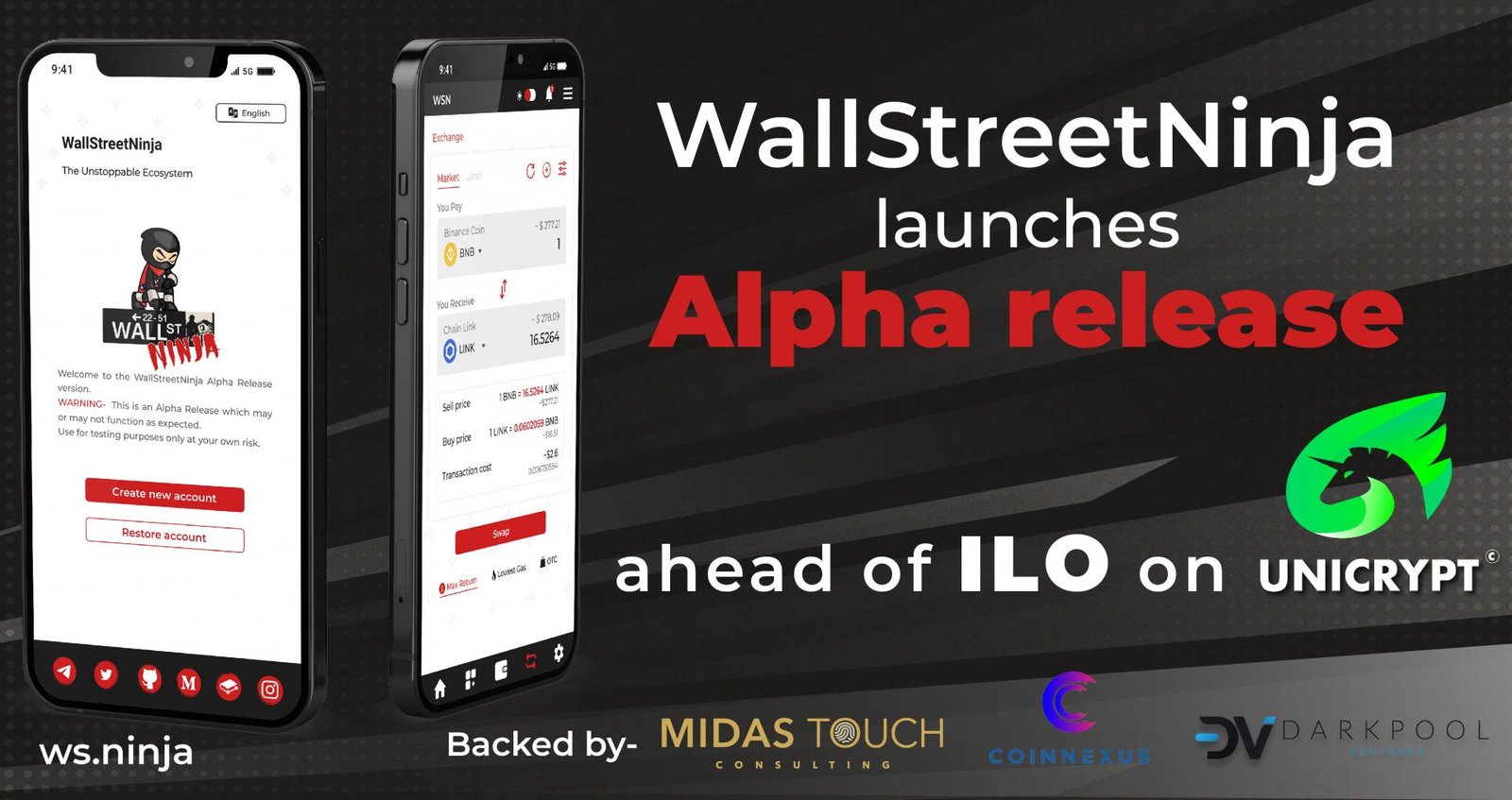 WallStreetNinja launches Alpha release ahead of ILO 2