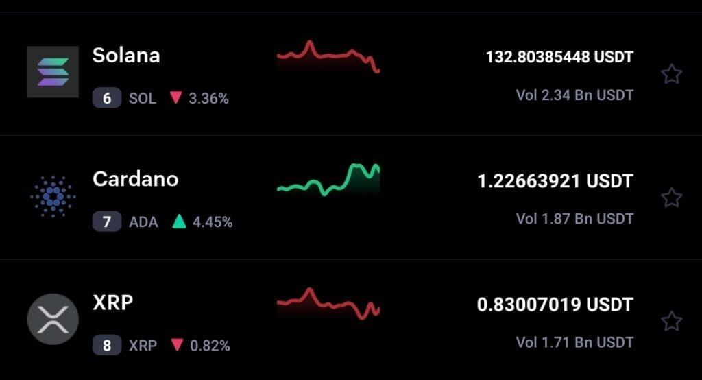 Cardano (ADA) holders in $100 & $100k reach ATH 1