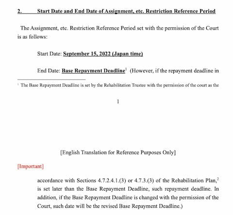 Mt.Gox's repayment date has again been rescheduled to unknown time period 2