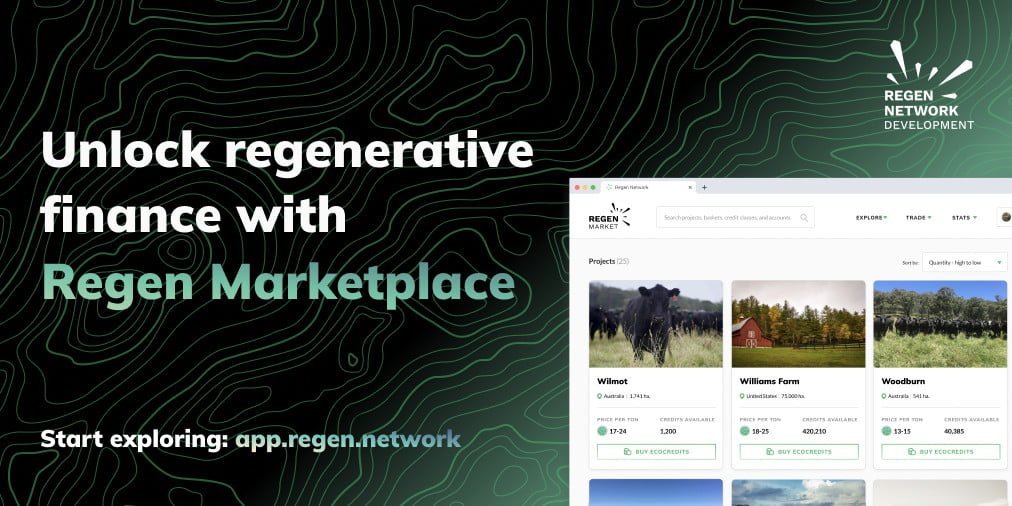 Carbon Offsetting for Blockchains & Beyond: Regen Network Launches Carbon Marketplace 4