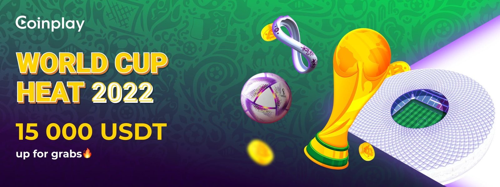 World Cup is more exciting with Welcome bonus up to 5,000 USDT from Coinplay 8