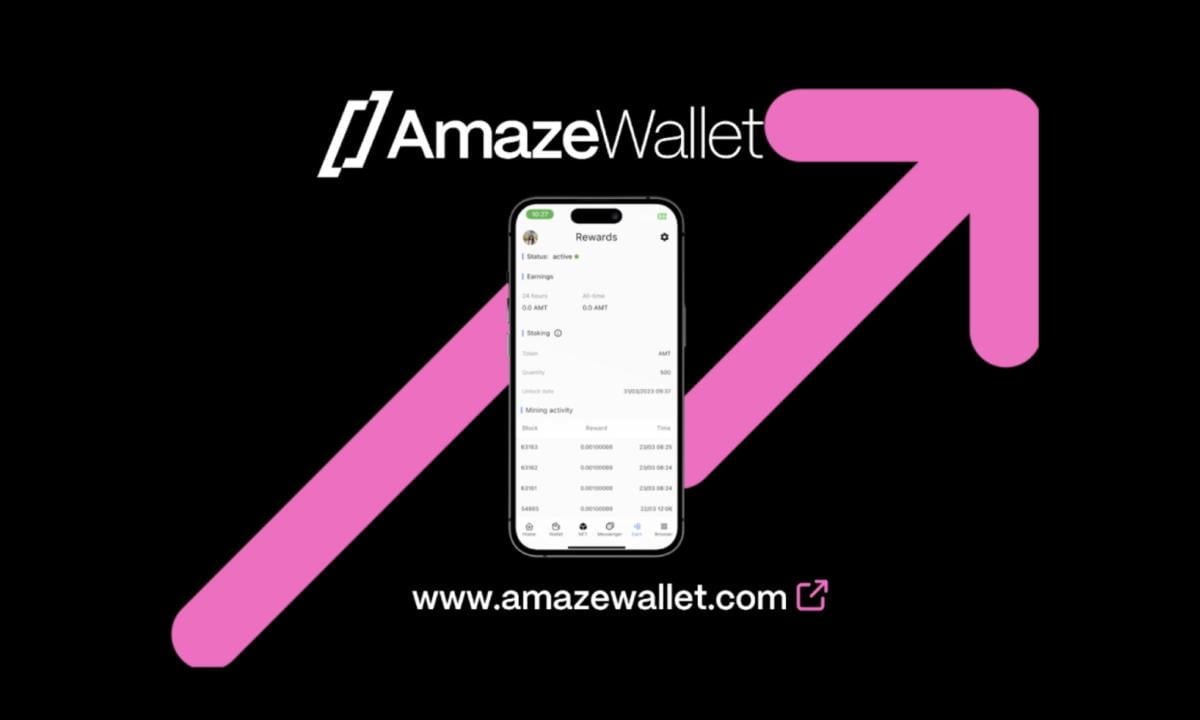 AmazeWallet pre-launch mining skyrockets 3,293% in 1 month 2